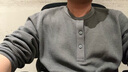 優(yōu)衣庫(kù)男裝女裝情侶華夫格亨利領(lǐng)套頭衫長(zhǎng)袖T恤25秋冬新款479784 07 青灰色 XL /180/108B 曬單實(shí)拍圖