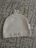 早產(chǎn)兒帽子特小頭圍帽子新生兒特小胎帽純棉30頭圍32頭圍34頭圍 米小鴨（單層款） S碼（適合寶寶頭圍30-33，體重4斤左右戴） 曬單實(shí)拍圖