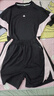 云初墨女童速干衣套裝兒童夏季跑步短袖運動(dòng)服薄款大童春秋冰絲短袖 黑色【套裝】 150 cm 曬單實(shí)拍圖