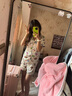 歌百夢(mèng)蠟筆小新睡衣 2025年新款純棉女款夏季短袖三件套可愛(ài)家居服可外 三件套*（短袖短褲加長(zhǎng)褲） L 女(建議100-120斤) 曬單實(shí)拍圖