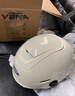 野馬（YEMA）3C認證電動(dòng)車(chē)頭盔男女摩托車(chē)半盔夏季防曬雙鏡片0感天窗四季通用電瓶車(chē)安全帽370S 卡其白配極光短 曬單實(shí)拍圖