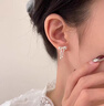 Lnieer999足銀蝴蝶結流蘇耳釘女小眾設計感養耳洞耳環(huán)2025新款爆款耳飾 蝴蝶結流蘇耳環(huán)【足銀999】 曬單實(shí)拍圖