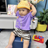 SMILEY官方正品法國笑臉兒童純棉小方巾家用洗臉毛巾嬰兒洗澡紗布口水巾 【4條裝】升級6層加大 瞬吸干爽 曬單實(shí)拍圖