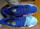安德瑪（UNDERARMOUR）庫里CURRY 11男女情侶運動籃球鞋3027416 藍黃色100 3026615-100 43 曬單實拍圖