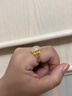 周六福（ZLF）  金鑲玉戒指女足金和田白玉活口戒指金玉圓滿(mǎn)送老婆禮物 15號 曬單實(shí)拍圖