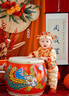 G.DUCKKIDS周歲禮服男寶寶抓周衣服秋冬季中式唐裝嬰兒百天生日喜慶拜年漢服 大龍紅色春秋款 73 尺碼建議3-6個月12-16斤 曬單實拍圖