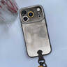 雅好金箔水墨適用蘋果17pro手機(jī)殼iphone17promax新款女16pro復(fù)古15pro國(guó)潮14pro帶掛繩13防摔全包套薄 金箔水墨【短款手腕掛繩】黑色 iPhone16 曬單實(shí)拍圖