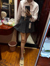 :CHOCOOLATE it灰色西裝半身裙女2025新款夏季學(xué)院風(fēng)高腰百褶短裙 灰色 【官方正品】 S 曬單實(shí)拍圖