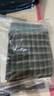 茵曼（INMAN）茵曼復古磨毛格子百褶半身裙2025秋女裝新款高腰A字裙 灰黑格子 XL 曬單實(shí)拍圖