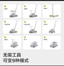 babycare雙子兒童滑板車1-3-8歲多功能遛娃神器 星屑灰+車籃+車篷 曬單實拍圖