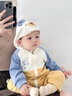 G.DUCKKIDS嬰兒春秋季連體衣超萌男寶春秋裝雙層爬服純棉寶寶衣服連帽外出服 黃色 80cm 建議7-11個(gè)月16-20斤 曬單實(shí)拍圖