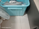SPACEXPERT帶輪塑料收納箱特大號儲物箱學(xué)生書箱兒童玩具整理搬家打包周轉(zhuǎn)箱 藍(lán)色 【實(shí)測盛水容積80L】單只裝 曬單實(shí)拍圖
