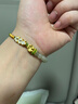 中國黃金China Gold四葉草黃金手鏈女足金轉(zhuǎn)運(yùn)珠生日禮物女送女友媽媽老婆結(jié)婚紀(jì)念日 【京速達(dá)】足金和田玉四葉草手鏈 曬單實(shí)拍圖