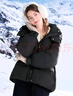 百圖betu女裝冬季新款羽絨服連帽大口袋白鴨絨羽絨外套女2410T23 黑色 S 曬單實(shí)拍圖