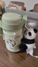 膳魔師（THERMOS）兒童吸管保溫杯禮盒帶杯套把手316L不銹鋼超輕幼兒上學(xué)學(xué)生杯TCKC 曬單實(shí)拍圖