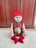G.DUCKKIDS小黃鴨童裝嬰兒衣服夏季薄款新生兒連體衣寶寶周歲禮服新中式唐裝 紅色 73cm 7-9個(gè)月(建議13-18斤) 曬單實(shí)拍圖