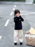 纖絲鳥(niǎo)童裝兒童t恤女童秋季打底衫女孩長(cháng)袖休閑上衣寶寶衣服 曬單實(shí)拍圖