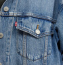 Levi's商場同款? 李維斯女士美式復(fù)古風(fēng)翻領(lǐng)牛仔夾克外套A1743 藍(lán)色 S 曬單實(shí)拍圖