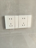 羅格朗（LEGRAND）開關(guān)插座 簡悅系列陶瓷白色 86型 二位電腦插網(wǎng)絡(luò)插座（超五類） 曬單實(shí)拍圖