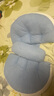 多米貝貝（Tomibaby）孕婦枕護(hù)腰側(cè)睡枕托腹u型側(cè)臥抱枕睡覺(jué)專用孕期靠枕用品羅曼蒂藍(lán) 曬單實(shí)拍圖