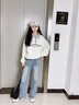 G.DUCKKIDS小黃鴨女童衛(wèi)衣套裝春秋季洋氣時髦中大兒童衣服韓版時尚兩件套 衣服褲子兩件套 150 建議身高140cm 12-13歲cm 曬單實(shí)拍圖