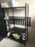 全品屋廚房置物架落地多功能用具層架收納家用水果蔬菜籃子儲物貨架S449 曬單實(shí)拍圖