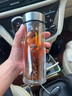 希諾抗菌玻璃杯高檔水杯泡茶杯子男教師節禮物老師實(shí)用XN-9303 360mL 曬單實(shí)拍圖
