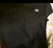 安德瑪（UNDERARMOUR）春夏Tech女子羅紋訓(xùn)練運動短袖T恤1389852 黑色001 L 曬單實拍圖