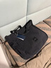 諾帝卡休閑斜挎旅游通勤大容量男女通用單肩斜挎大托特包 黑色 曬單實(shí)拍圖