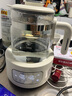 摩飛電器（Morphyrichards）全玻璃養(yǎng)生壺家用燒水壺多段控溫電熱水壺極速風(fēng)冷恒溫壺沖奶泡奶機MR5602 1.2L 椰奶白 曬單實拍圖
