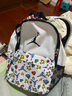 Jordan耐克（NIKE）Jordan兒童書(shū)包男女童雙肩包學(xué)生背包 純白色 2T/4T 曬單實(shí)拍圖