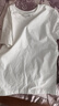 無(wú)印良品（MUJI）女式 天竺編織 圓領(lǐng)短袖T恤 上衣打底衫女款25年夏季女裝內搭 白色 BB2SBA5S S (155/80A) 曬單實(shí)拍圖