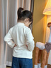 幼歌（YOUGE）嬰幼兒冬季新款萌趣保暖半高領(lǐng)打底衫寶寶親膚柔軟上衣 炒米 90 cm 曬單實(shí)拍圖