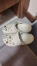 卡駱馳（crocs）女鞋厚底云朵洞洞鞋戶(hù)外休閑時(shí)尚一腳蹬沙灘鞋 206750-2Y2 37-38 曬單實(shí)拍圖