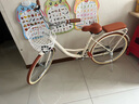 飛鴿（FLYING PIGEON）自行車(chē)成人通勤車(chē)自行車(chē)學(xué)生單車(chē)成人自行車(chē)通勤自行車(chē)女士自行車(chē) 標(biāo)配奶油米|單速|(zhì)輻條輪+禮包 24寸適合150-170cm 曬單實(shí)拍圖