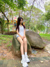 CAMILA KSENIA爆款老爹鞋女士2025新款夏季休閑百搭小白鞋增高透氣薄款運動鞋子 白灰色 36 曬單實拍圖
