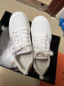 岳領(lǐng)楊冪同款小白鞋女鞋2025新款爆款厚底內增高女鞋春夏透氣休閑板鞋 HK39夏天小白鞋[白拼杏] 40 曬單實(shí)拍圖