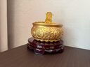 繽越黃銅聚寶盆擺件實(shí)心八福聚寶盆黃銅米缸擺件客廳辦公室招財(cái)擺件 曬單實(shí)拍圖
