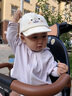 MINI TUTUYA嬰兒帽子秋冬男寶寶鴨舌帽小月齡春秋季新生兒女?huà)胗變赫陉?yáng)帽秋天 斑點(diǎn)萌寶-奶油米 46碼：帽圍（42-46cm）建議6-12個(gè)月 曬單實(shí)拍圖
