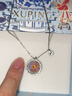 XUPING旭平首飾S合金時尚百搭圓餅項(xiàng)鏈女生送生日禮物 1號色-奶茶色 約40+5cm 曬單實(shí)拍圖