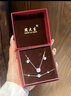 周大生玫瑰星云項(xiàng)鏈女款純銀S925輕奢高級(jí)感鎖骨鏈七夕情人節(jié)禮物送女友 玫瑰星云項(xiàng)鏈【月光白】 曬單實(shí)拍圖
