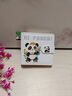 佐瀾哲 方形熊貓搭扣口袋本迷你方形本子筆記本文具高顏值旅游蓋章本加厚小本子隨身攜帶可愛(ài)手帳本 白色 曬單實(shí)拍圖
