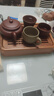 尚言坊花梨木實(shí)木小茶盤儲(chǔ)水式茶托盤輕奢高檔家用辦公室瀝水式干泡茶臺(tái) 曬單實(shí)拍圖
