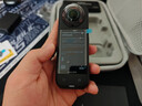 影石（Insta360）x5 全景運動(dòng)相機 8K高清 instax360x5 防抖防水手持口袋攝像機旅行Vlog摩托車(chē)騎行滑雪路亞攝像頭 人氣套裝 極夜黑【原裝128G卡】曬單返60紅包 官方標配 曬單實(shí)拍圖