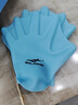 仁咸游泳手蹼水之星 鴨型　潛水套　劃水掌 提高速度 天藍色L碼 曬單實(shí)拍圖