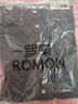羅蒙（ROMON）長袖襯衫男士春秋季潮流休閑寬松襯衣潮流外套男裝 黑色 L 曬單實拍圖