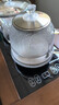 榮事達（Royalstar）全自動(dòng)上水茶臺燒水壺電熱水壺燒水煮茶一體機茶桌功夫茶燒水壺嵌入式 1L 消毒款【底盤(pán)同時(shí)加熱】（37*20cm) 曬單實(shí)拍圖