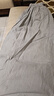 無(wú)印良品（MUJI）女式 棉紗 抽褶裙 長(cháng)半身裙女款裙子25年秋季女裝 BE1XTA5A 藍色格紋 L (165/70A) 曬單實(shí)拍圖