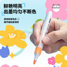 京東京造 48色丙烯馬克筆 學(xué)生速干不透紙不透色 正姿水彩筆 皮膚可水洗PP盒裝畫(huà)筆疊色記號筆 曬單實(shí)拍圖