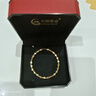 中國(guó)黃金（CHINA GOLD）小方糖黃金手鏈女士足金手串轉(zhuǎn)運(yùn)珠首飾七夕情人節(jié)禮物送女友老婆 足金小方糖手串約2.2g【甄選禮盒】 曬單實(shí)拍圖